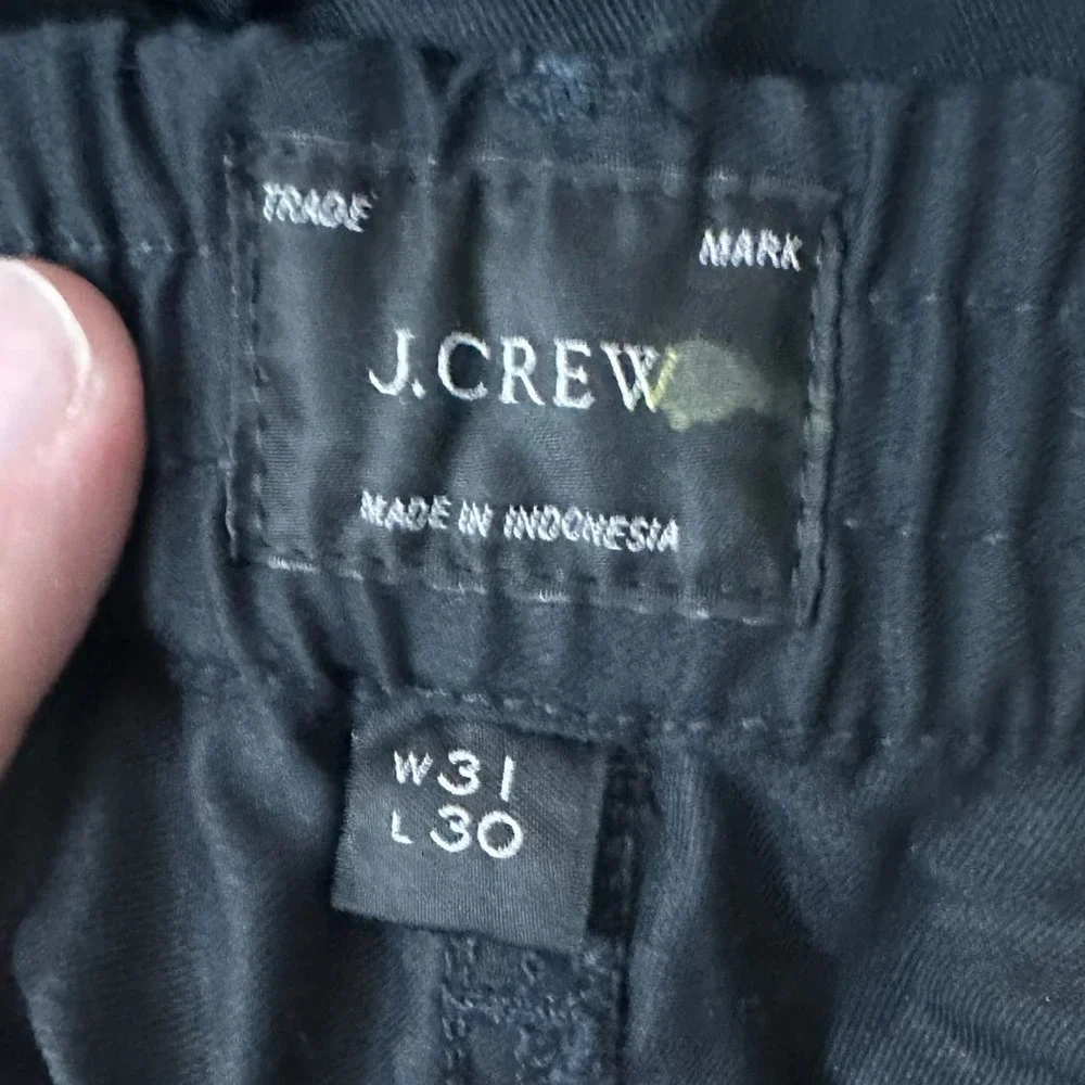 J. Crew 770 Straight-Fit Performance Black Pant Size 31